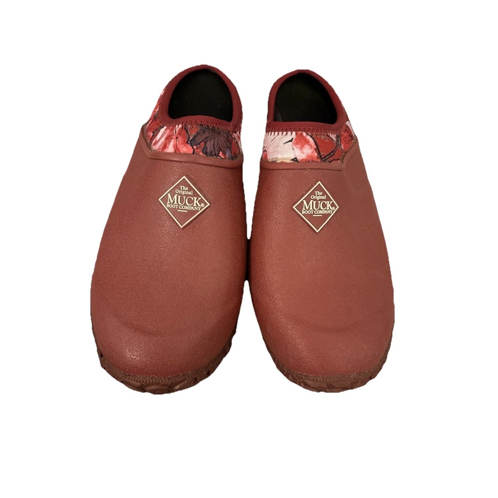 Muck Boot Women's Muckster 2 Low‎ Rain Boot Size 5 Slip On Red